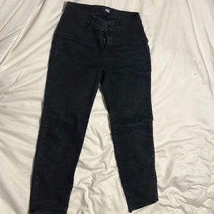 Paige Maternity Noella Straight Jeans-black willow